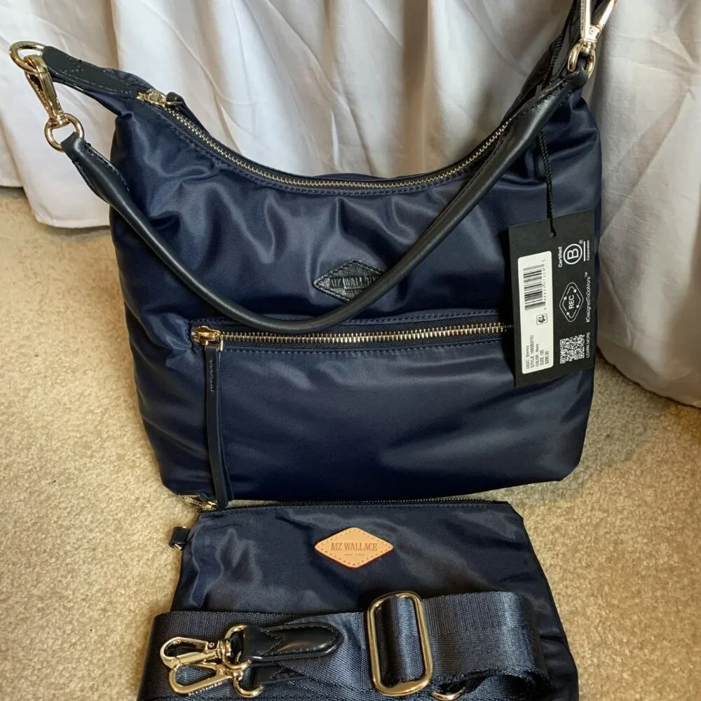 MZ Wallace Navy Sienna Gold Hardware NWT - Picture 4 of 6